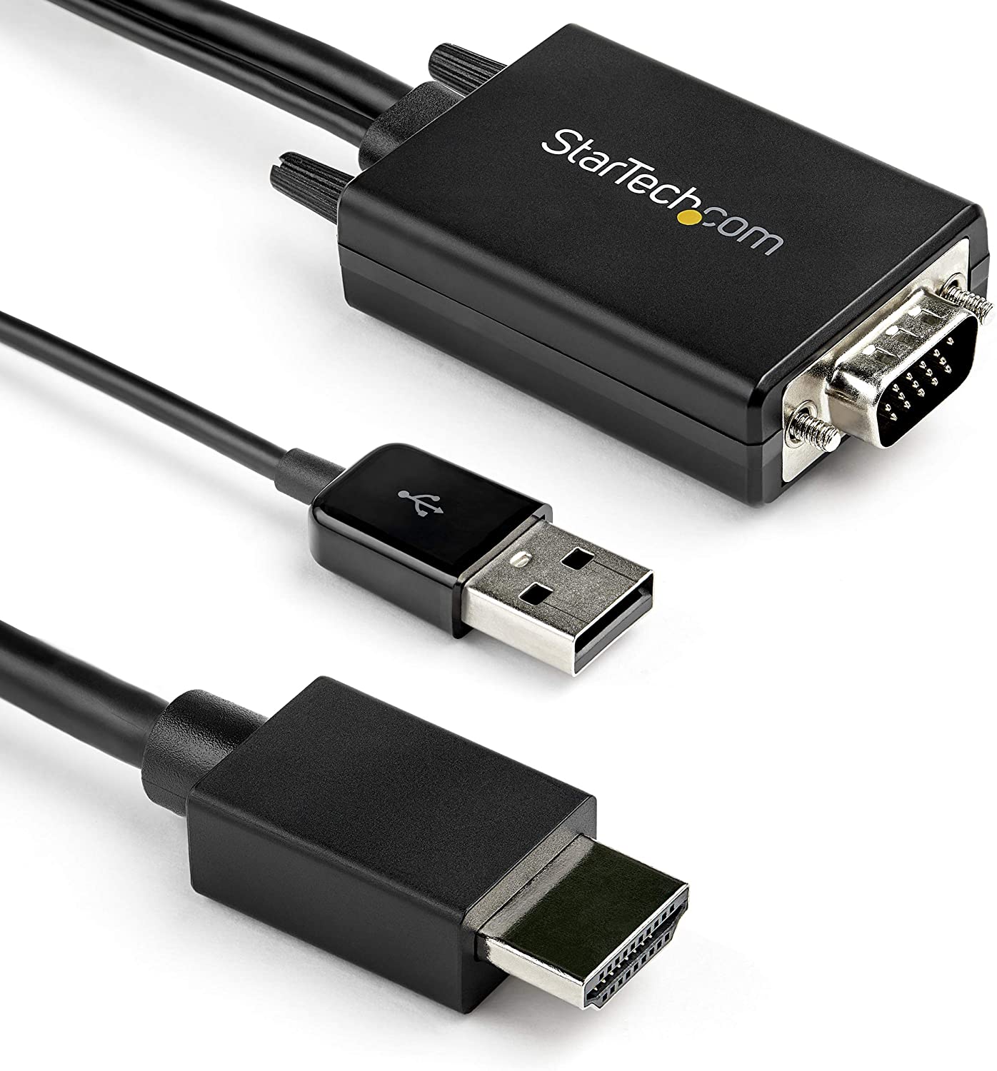 Adaptador VGA a HDMI de 5.9 ft con audio USB - Convertidor de vídeo VGA a HDMI de 1080p