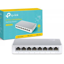 TP-LINK NP TL-SF1008D SWITCH 8 PUERTOS RJ45 10/100 MBPS CAJA PLASTICO MONTAJE ESCRITORIO O EN PARED