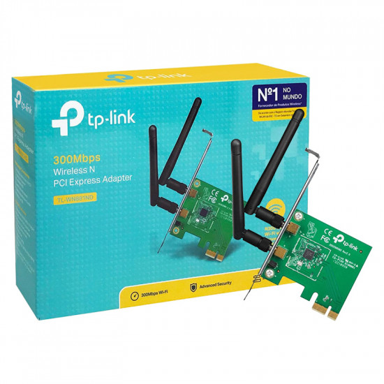 Tarjeta de Red PCI Express TP-LINK TL-wn881nd, Verde, 300 Mbit/s, 2 Antenas