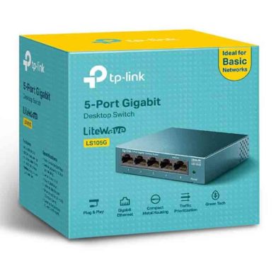 TP-LINK LITEWAVE 5-PORT GIGABIT DESKTOP SWITCH LS-105G