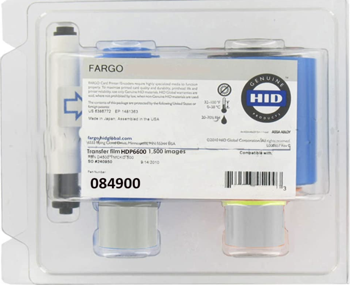 Fargo HDP 84900 Re Transfer Film for HDP6600, 1500 PRINTS