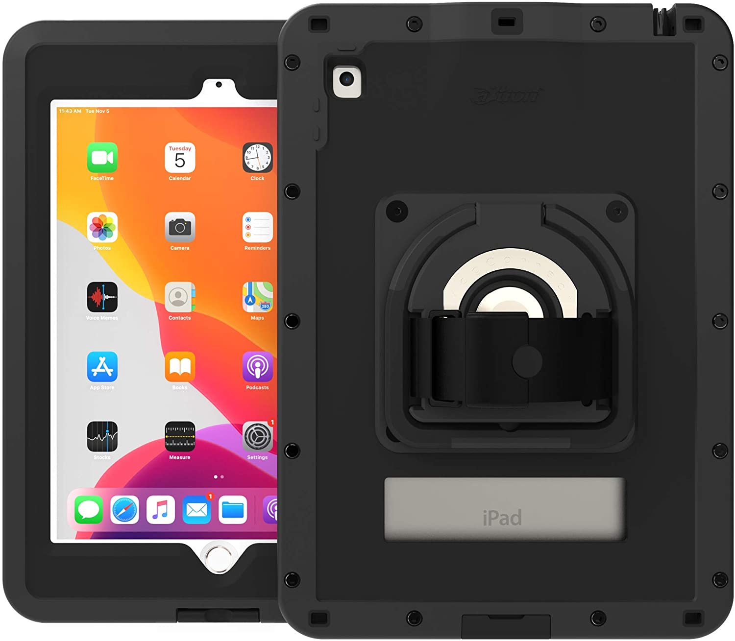 AXtion Pro MP IP68 Funda para iPad 10.2 7th Gen impermeable, robusto, a prueba de golpes, protector de pantalla integrado