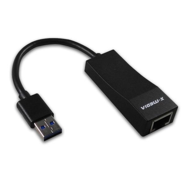 X-Media Adaptador Usb 3.0 Lan Ethernet Rj45 Pc Laptop Ue3000