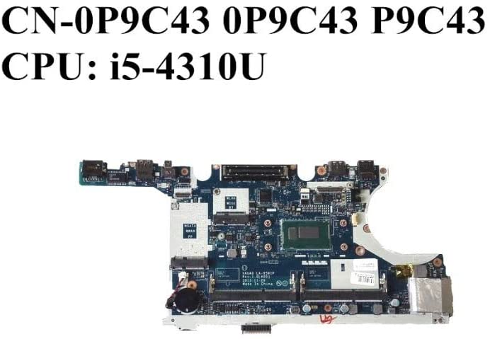 Tarjeta madre para portátil DELL E7440 con CPU i5-4310U DDR3L CN-0P9C43 0P9C43 P9C43 VAUA0 LA-9591P