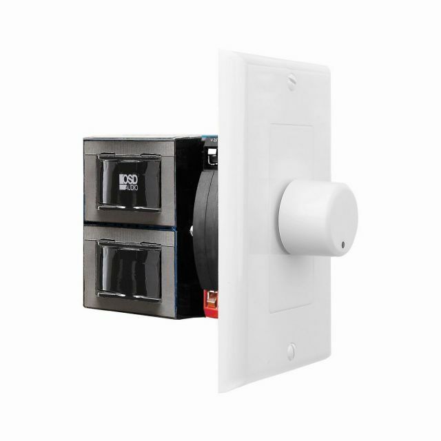 ALTAVOZ DE PARED CON CONTROL DE VOLUMEN, 300 W, PERILLA GIRATORIA, COLOR BLANCO, ADAPTACIÓN DE IMPEDANCIA SVC300