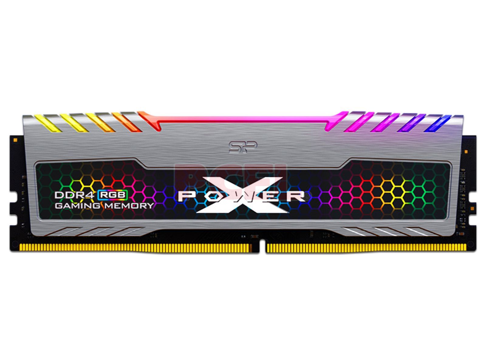 Memoria RAM Silicon Power Turbine RGB, 16 GB (2 x 8GB), DDR4, 3200MHz, Non ECC, CL16.
