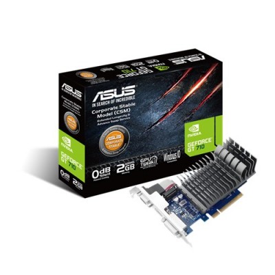 Tarjeta de Video ASUS GT710-SL-2GD5-CSM, NVIDIA, GeForce GT 710, 2GB, GDDR5, PCI Express 2.0