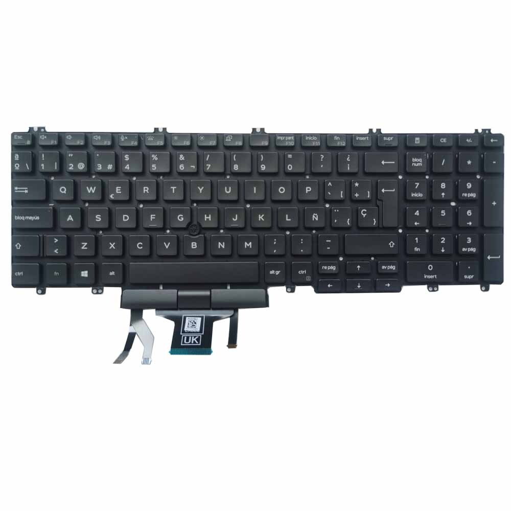 TECLADO LATINO ESPAÑOL PARA DELL LATITUDE 5500 5501 5510 5511 PRECISION 3500 3501