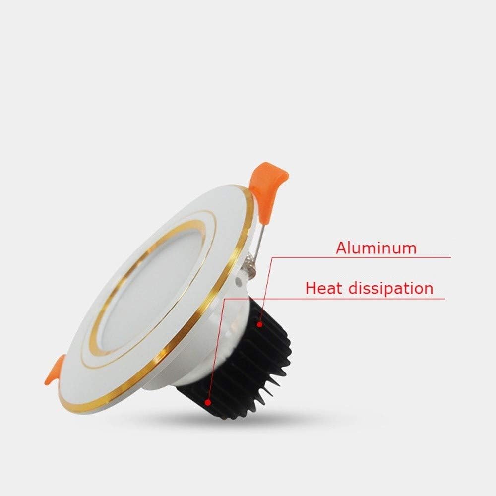 OUUED Lámparas empotrables de Techo LED de Interior 3W 100MM