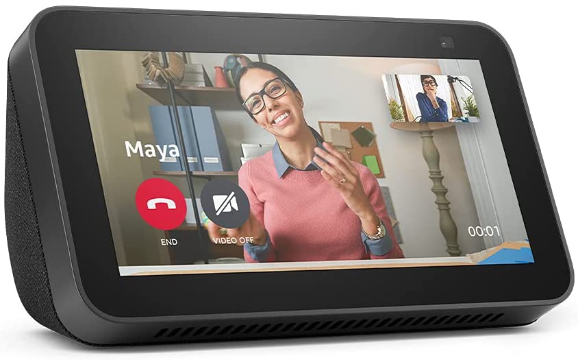 Echo Show 5 (2da generación, edición 2021) - Pantalla inteligente HD Alexa y cámara de 2 MP - Negro