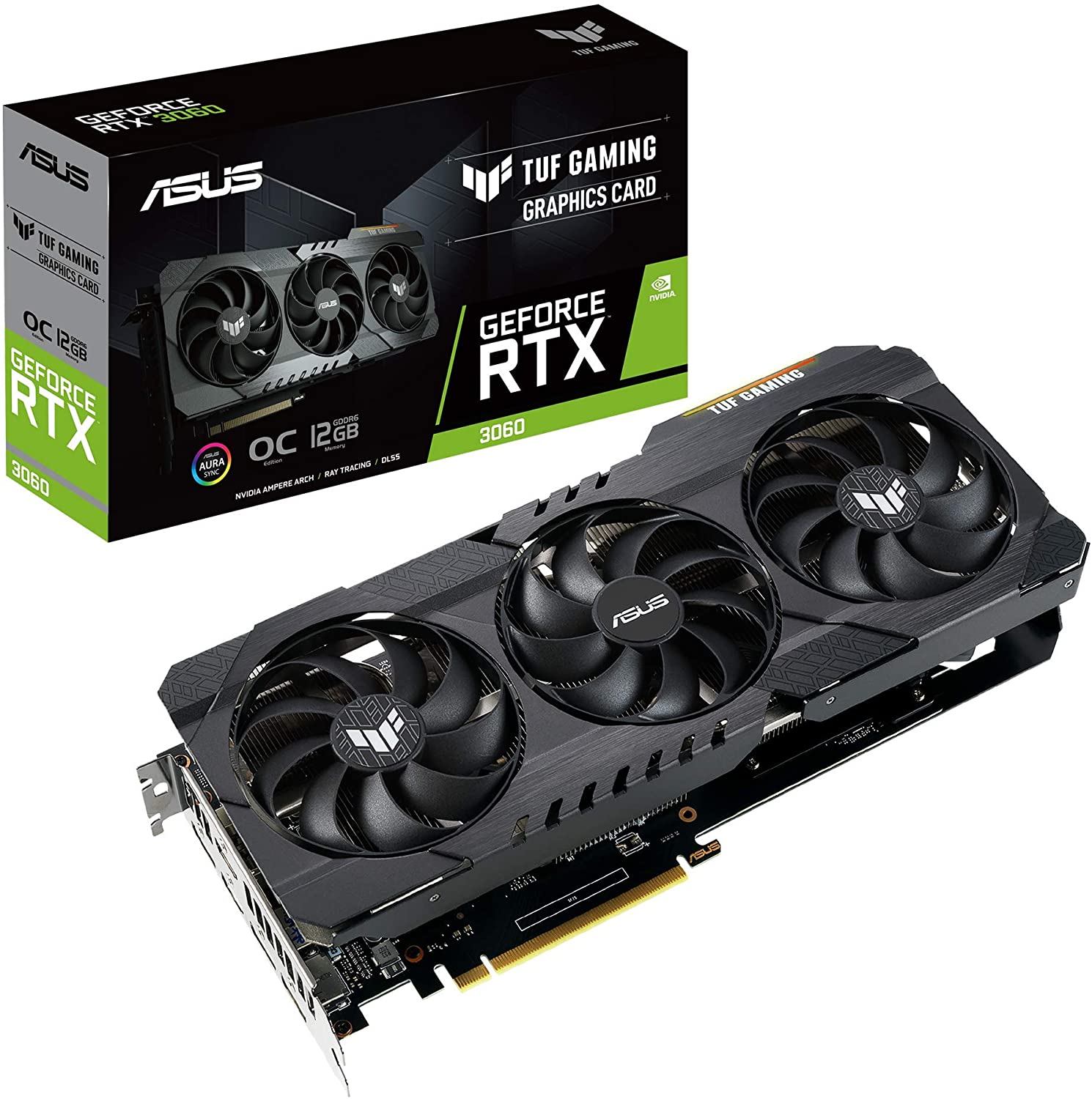 Tarjeta gráfica ASUS TUF Gaming NVIDIA GeForce RTX 3060 OC Edition