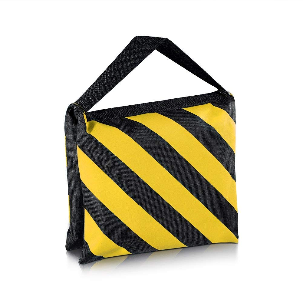 Neewer – 8 unidades Dual Handle Sandbag, Black/Yellow Saddlebag