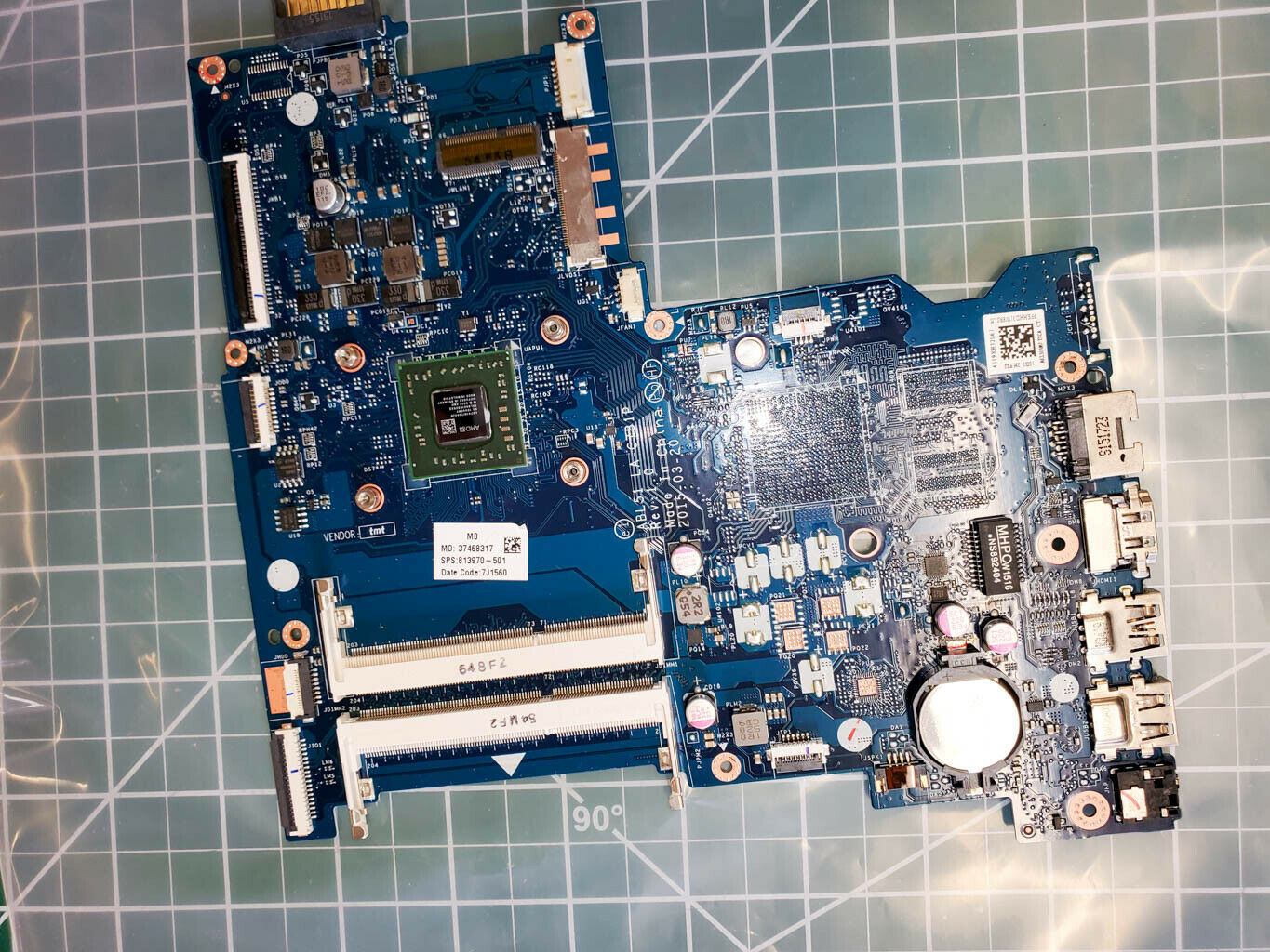 HP 15-AF 15Z-AF Series A8-7410 2.20Ghz Motherboard Radeon R5 813970-501 LA-C781P - USADO.