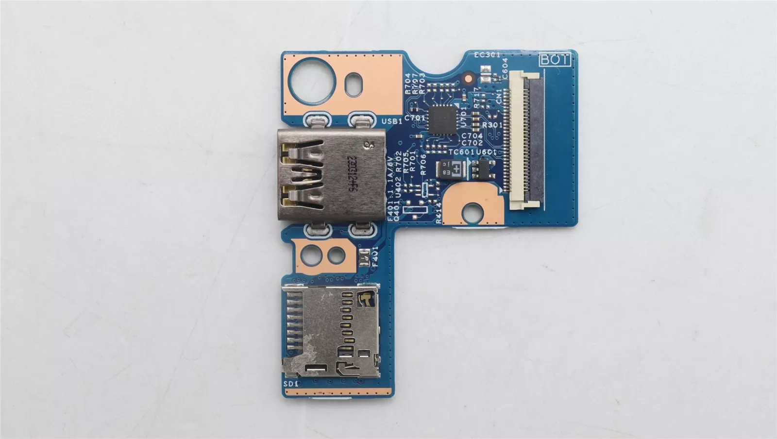 PLACA LECTORA DE TARJETAS SD USB-A PARA LENOVO THINKPAD L14 GEN 4 L15 GEN 4 5C51J62745