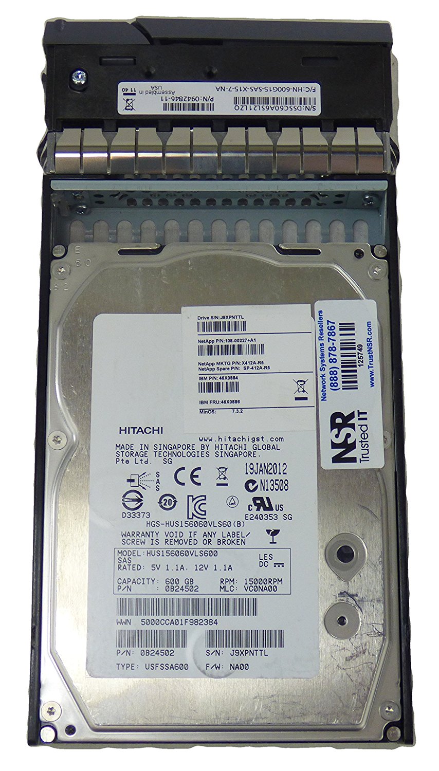 Netapp X412A-R5 600GB 15K SAS 3.5"  SP-412-R5