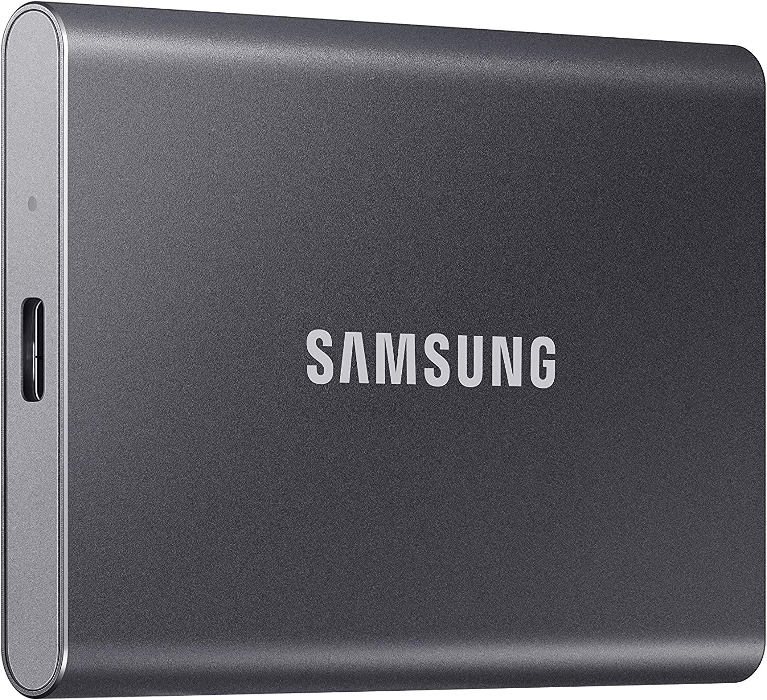 SAMSUNG - SSD portátil T7 de 1 TB – hasta 1050 MB/s – Unidad Externa de Estado sólido USB 3.2, Gris (MU-PC1T0T/AM)