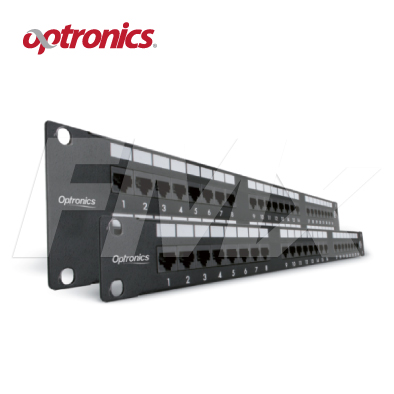 PATCH PANEL CAT 6 24 puertos modular Optronics