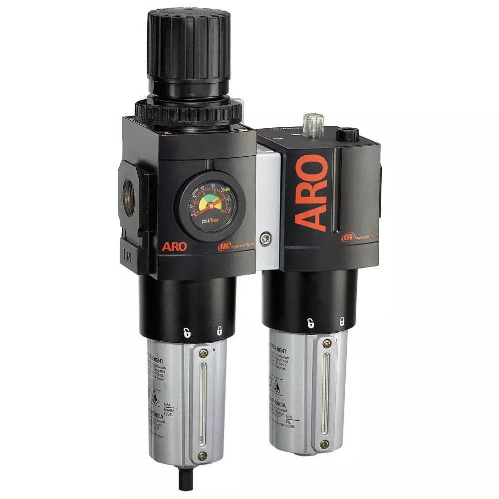 ARO C38451-610 FRL, 2 PIEZAS, 3/4" NPT, 5 MICRONES, 201 CFM 6CRN9