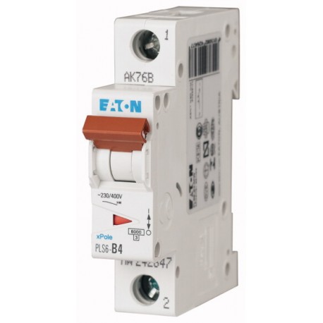 PLS6-C4-MW 242673 EATON ELECTRIC INT MAGNETOTÉRMICO 1P CURVA C 4A