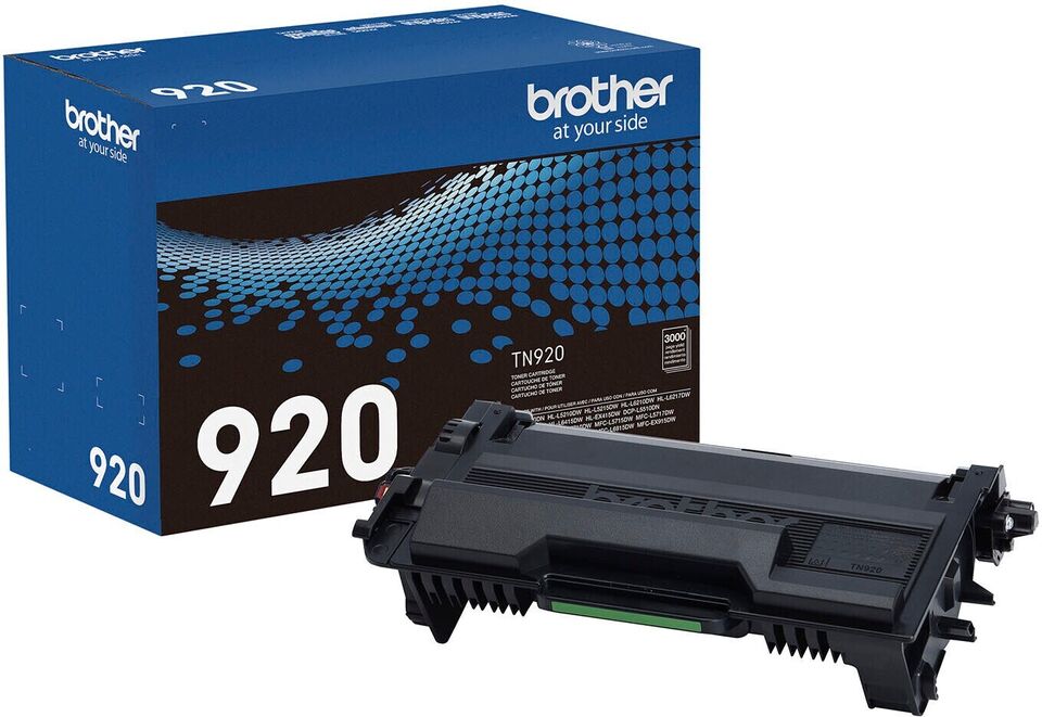 Cartucho de tóner Brother TN920 negro rendimiento estándar genuino