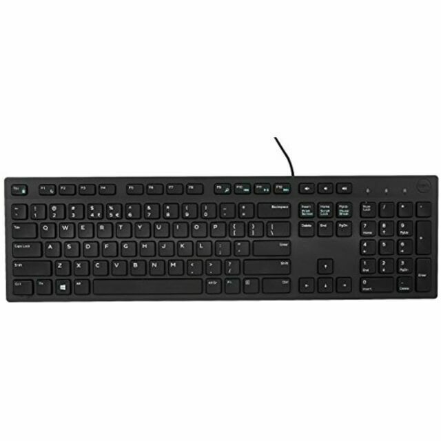 TECLADO CON CABLE DELL 580-ADMT KB216 - NEGRO-