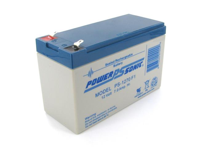 BATERIA POWERSONIC PS-1270F2 - 12 VOLT/7 AMP BATERIA ACIDA CON 0.250 CON CONNECTOR RAPIDO