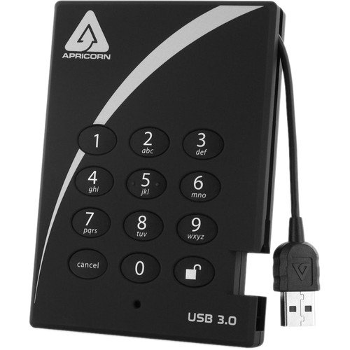 APRICORN 2TB AEGIS PADLOCK USB 3.1 ENCRIPTADO DISCO DURO CON ACCESO A PIN