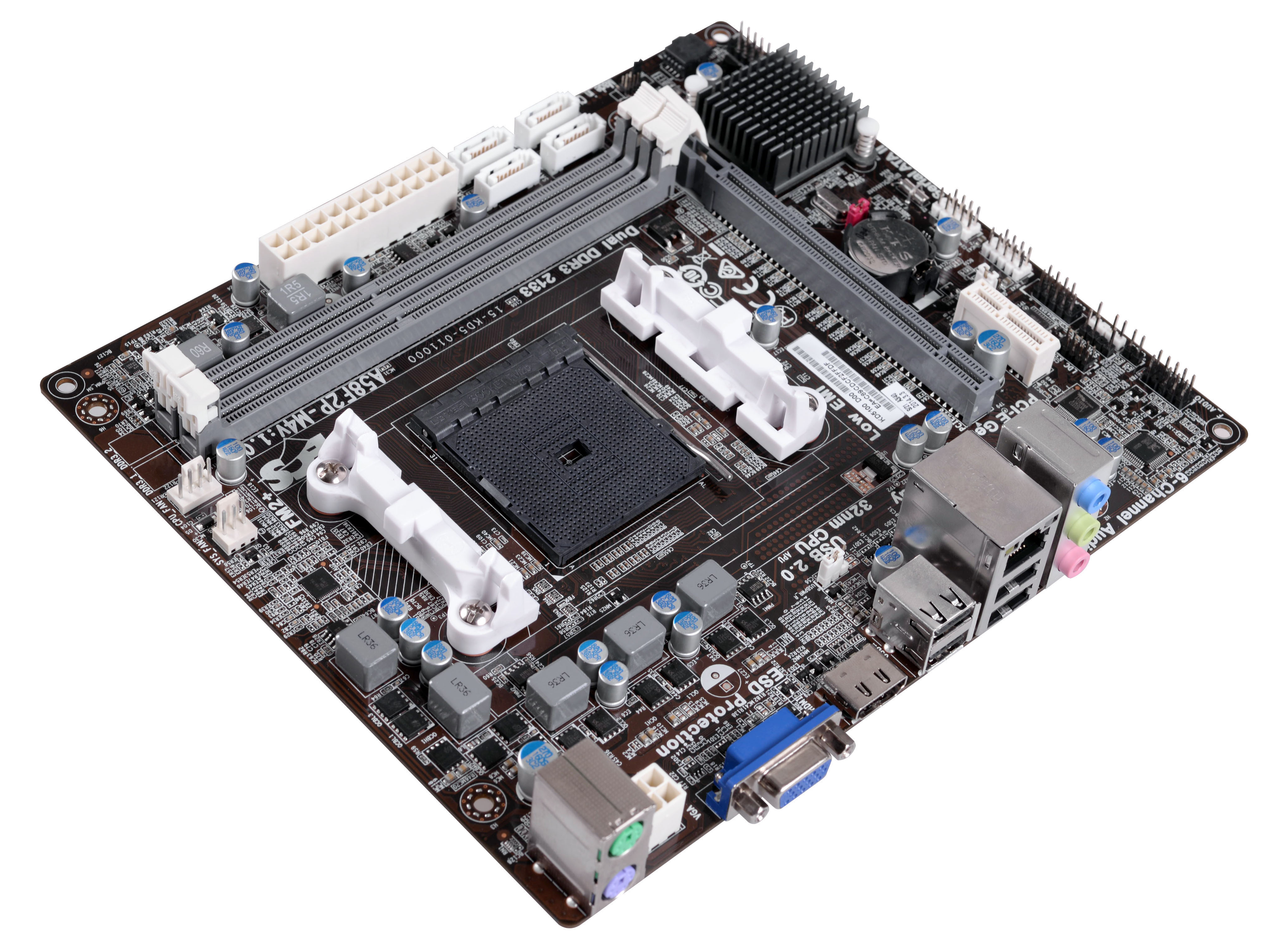 MOTHERBOARD ECS A58F2P-M4 SOCKET FM2+,VGA,HDMI,SON6CH, GLAN