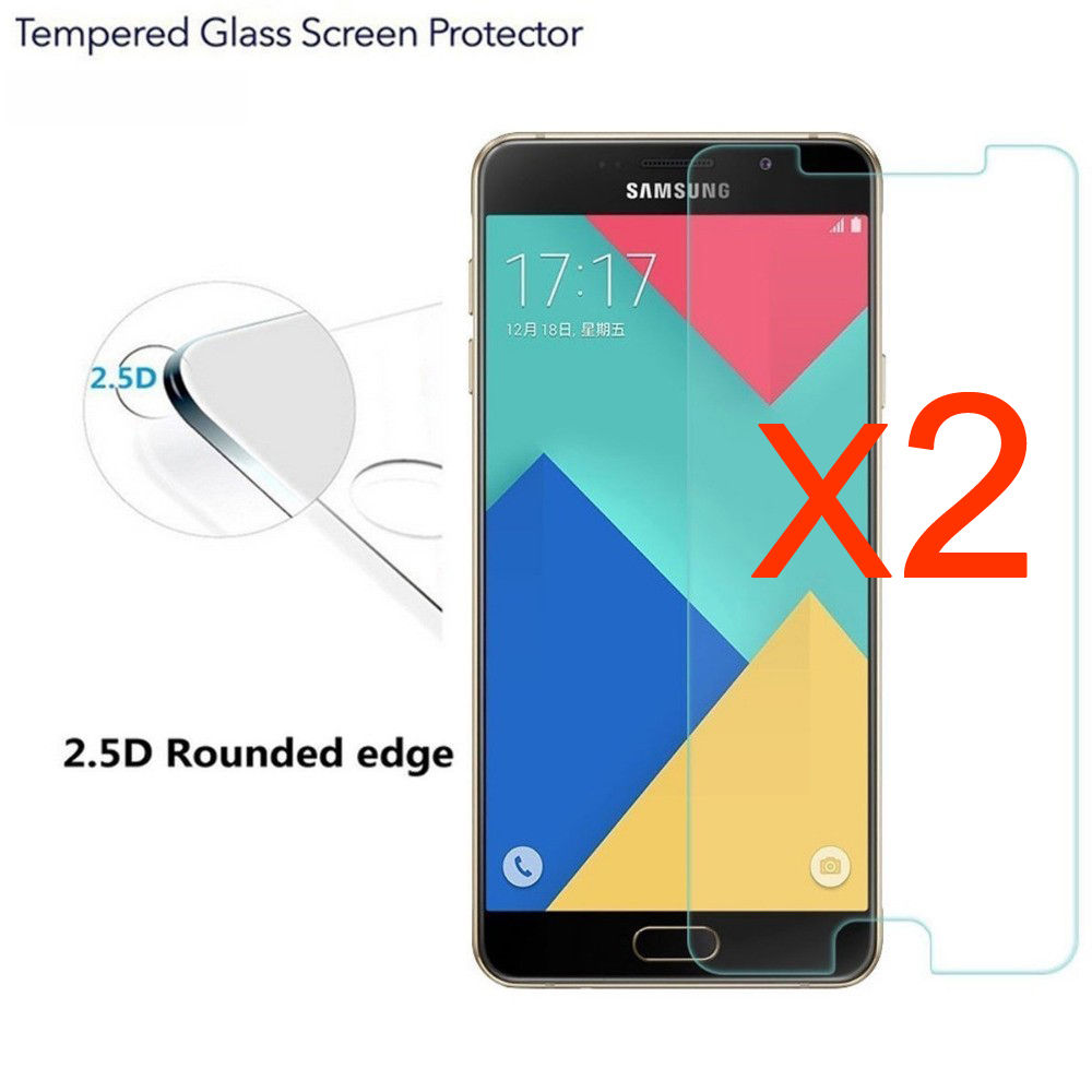 2Pcs 9H Tempered Glass Screen Protector Film For Samsung Galaxy A3 A5 A7 2017