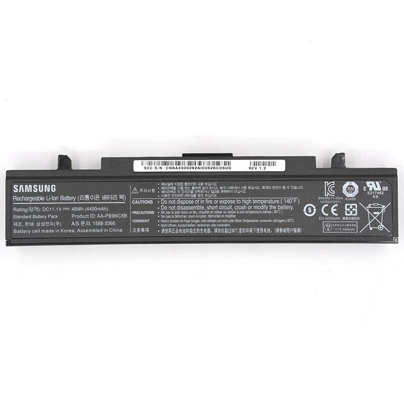 Batería AA-PB9NC6B AA-PB9NS6B para Samsung R428 R528 R580 R730 Q430 R420-