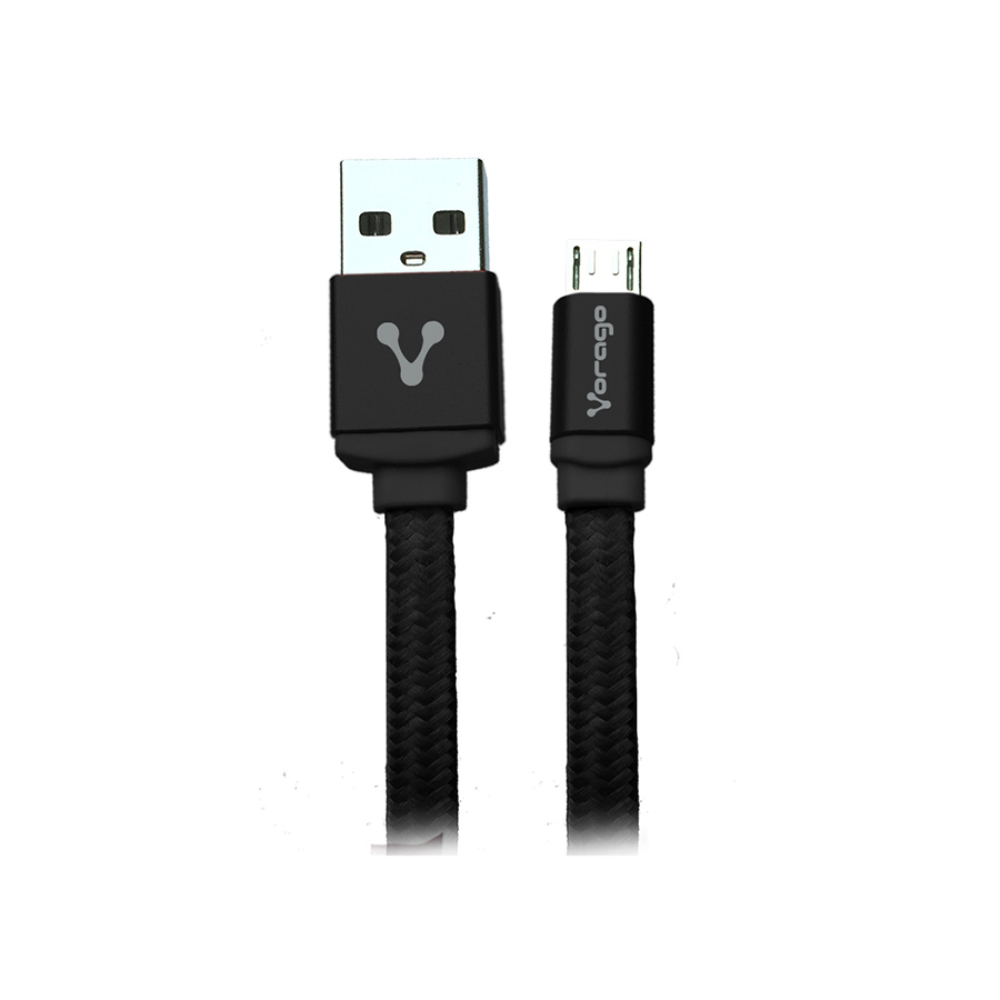 CABLE USB VORAGO CAB-113 NEGRO USB 2 A MICRO USB 1METROS BOLSA