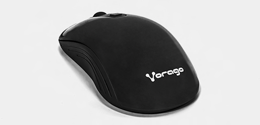 MOUSE VORAGO MO-207 NEGRO INALAMBRICO 1000/1600 DPI USB