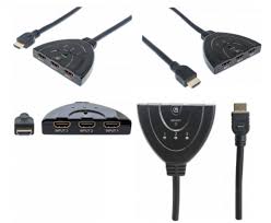 SWITCH HDMI MANHATTAN 1.3, 3 ENTRADAS : 1 SALIDA 207423