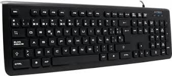 TECLADO ACTECK ALAMBRICO ESTANDAR NEGRO SLIM K400 AC-922814