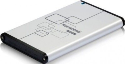 Gabinete para Disco Duro Transcend TS0GSJ25S-S USB 2,0 de SATA 2,5" Soporta discos SATA de 2,5" de hasta 500 GB. alimentacion por USB, no requiere fuente. Con boton de Autorespaldo, Incluye, cable USB
