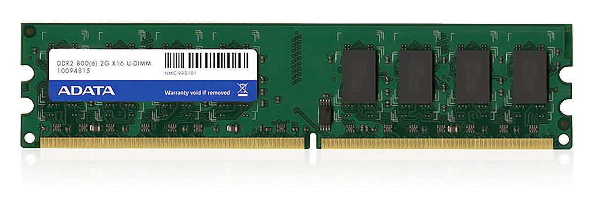 2GB A Data DDR2 800 Desktop memory module