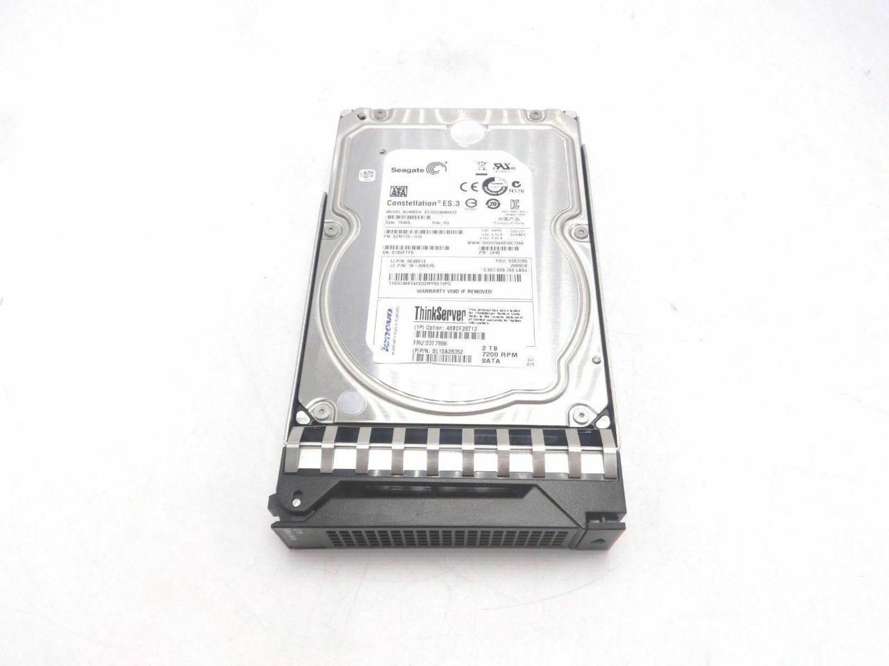 Lenovo 03T7866 2TB 7200RPM 7200rpm 3.5" SATA Hard Drive (REACONDICIONADO)
