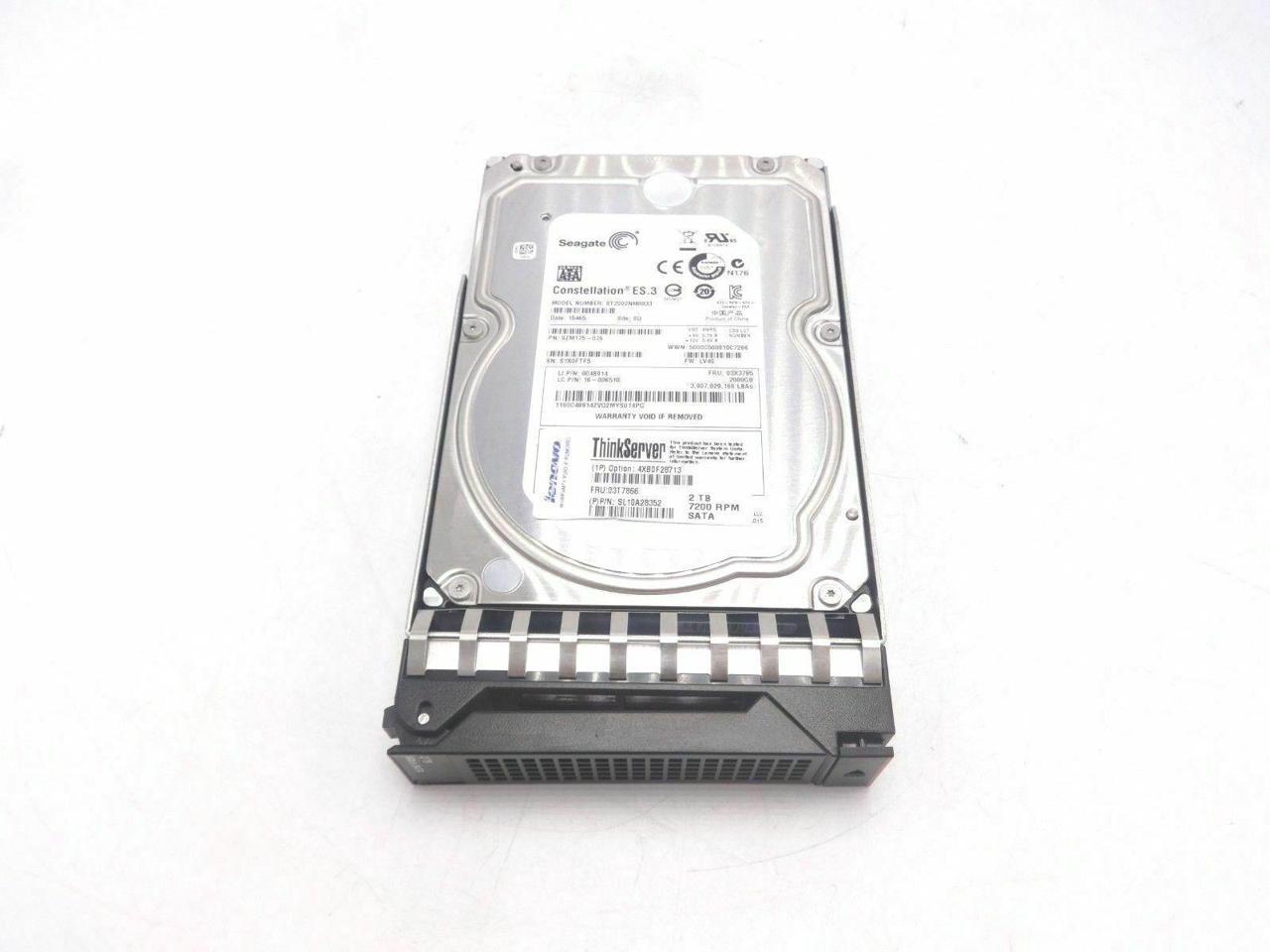 Lenovo 03T7866 2TB 7200RPM 7200rpm 3.5" SATA Hard Drive (REACONDICIONADO)