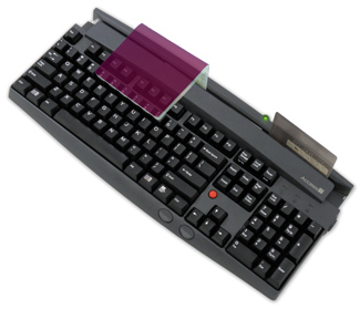 AKB500 keyboard with integrated MSR & OCR functionality