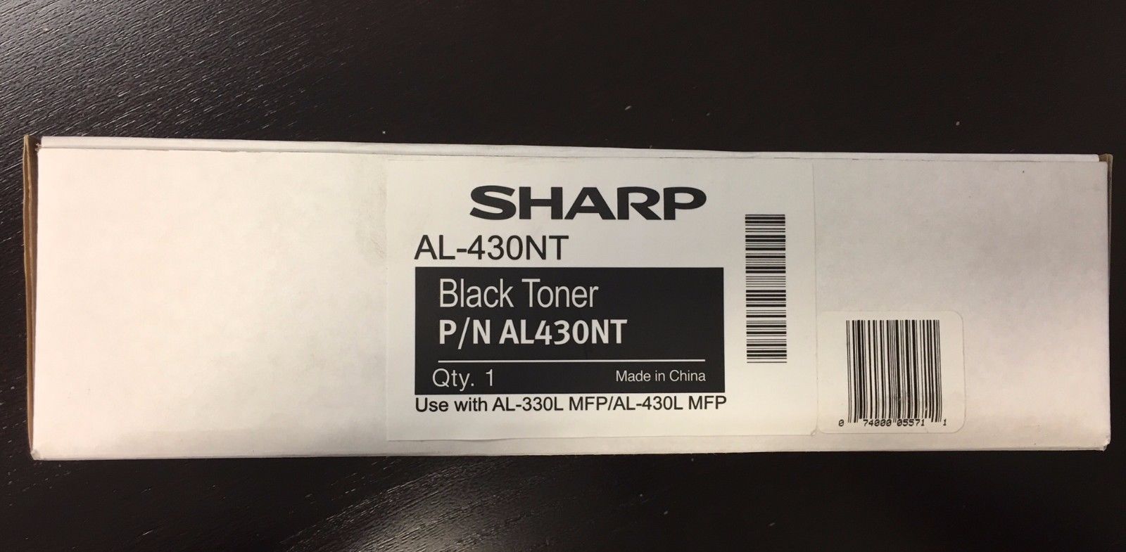 Sharp AL-430NT Toner Cartridge (Sharp AL430NT Toner). Approximately 12,000 page yield.