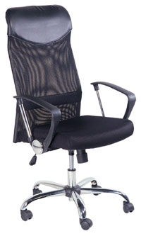 Manager Chair w/Arm Rest (Torin) - Black