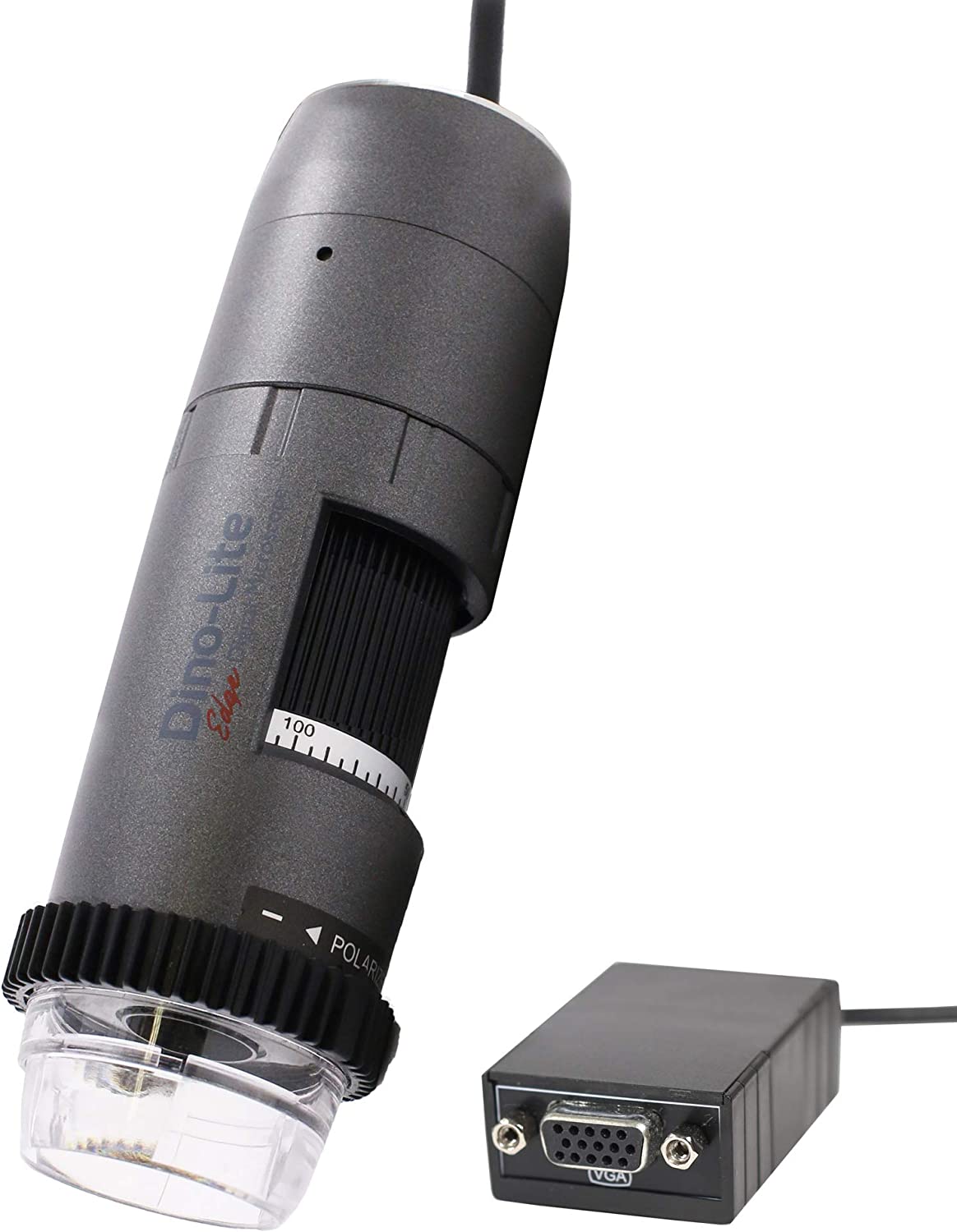 Dino-Lite - Microscopio digital VGA AM5216ZTL- 720p, 5x - 140x aumento óptico, luz polarizada, larga distancia de trabajo