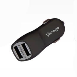 CARGADOR PARA AUTO VORAGO 2 PUERTOS USB NEGRO BLISTER AU-103-BK