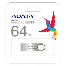 MEMORIA USB ADATA UV210, 64GB, USB 2.0, DORADO METÁLICO