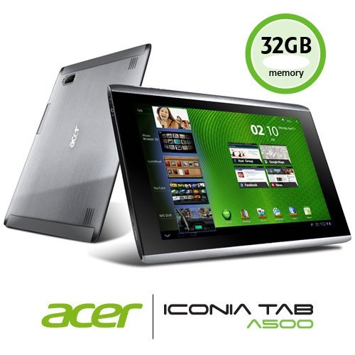 Acer Iconia A500-10s32c 32gb, Wi-fi, 10.1in, Android 3.2.1,tablet - Silver