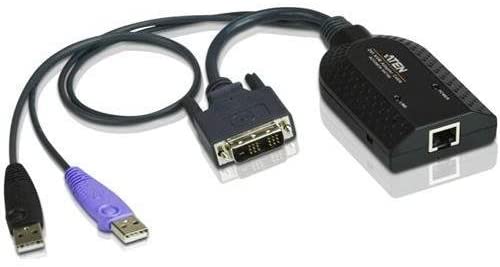 Aten KA7166 DVI USB Virtual Media KVM Adapter Cable with Smart Card Reader