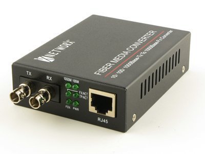 Gigabit Ethernet Fiber Media Converter - UTP to 1000Base-SX - ST Multimode, 550m, 850nm