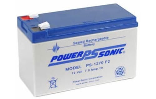 POWER SONIC  PS-1270F2 - 12 Volt/7 Amp BATTERIA DE ACIDO CON 0.250 RAPIDO EN CONNECTAR
