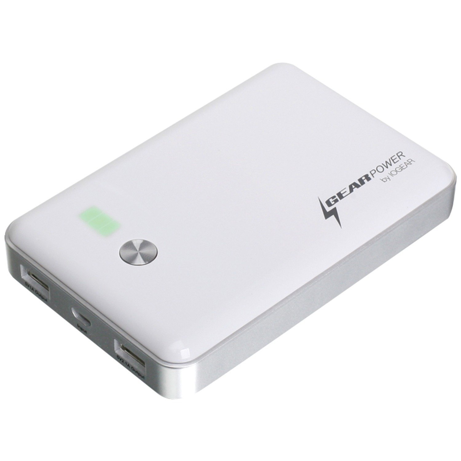 IOGEAR GearPower 11000mAh Ultra Capacity Mobile Power Station for Smartphones Tablets Mobile Devices White  GMP10K