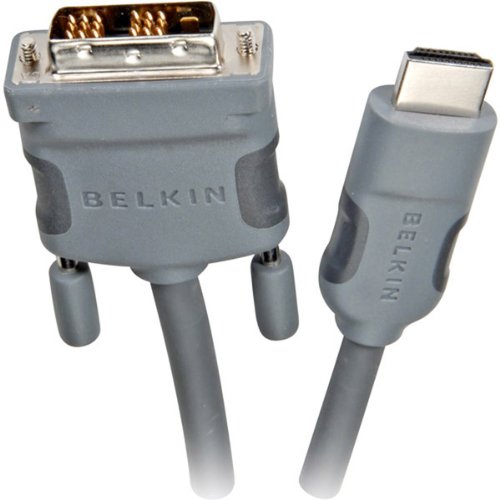 Belkin AM22402-12 Video cable - single link - HDMI / DVI - 19 pin HDMI (M) - DVI-D (M) - 12 ft - double shielded